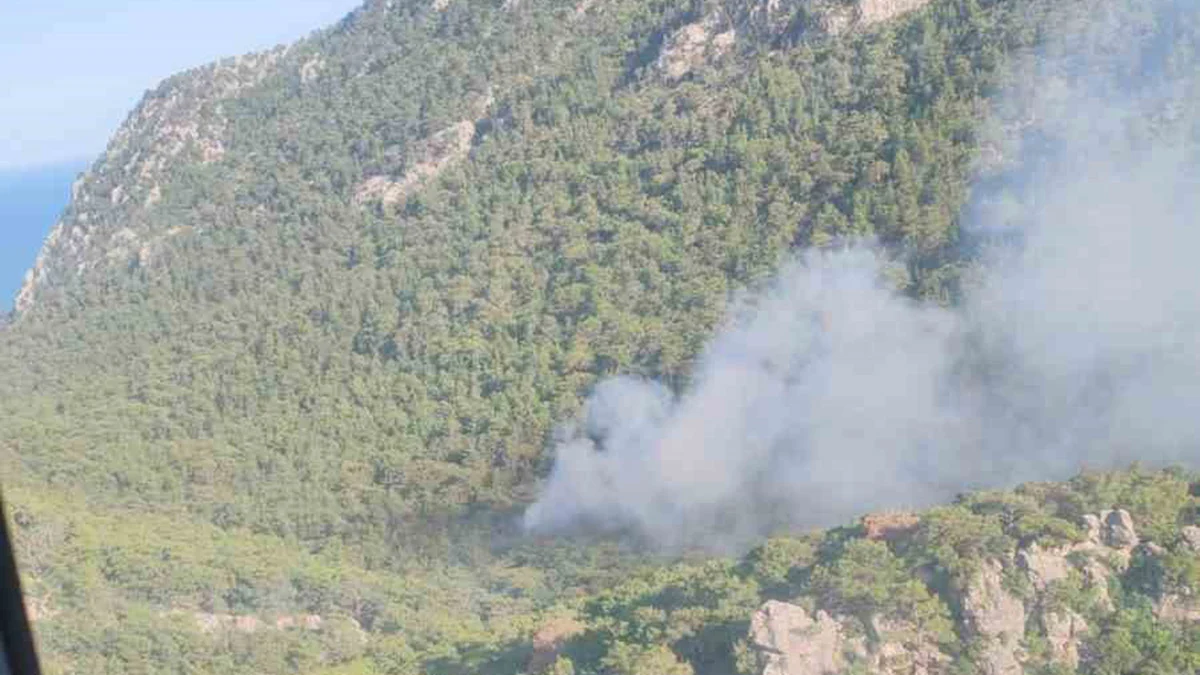 Antalya'da korkutan orman yangını!